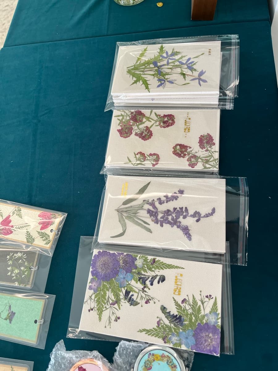 押花笔记本
